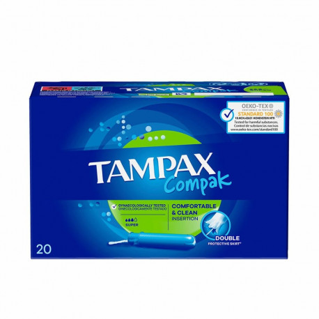 Super tampoonid Tampax Compak 20 Ühikut