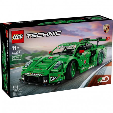 LEGO TECHNIC võidusõiduauto 42224 Porsche 911 GT3 R REXY AO Racing