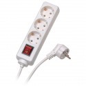 Vivanco extension cord 3 sockets 1.4m with switch (28256) white