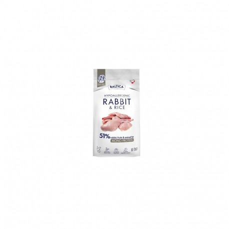BALTICA Nutraceutic Hypoallergenic M Rabbit with rice - dry dog food - 3kg