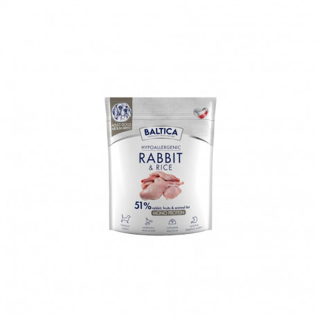 BALTICA Nutraceutic Hypoallergenic M Rabbit with rice - dry dog food - 1kg