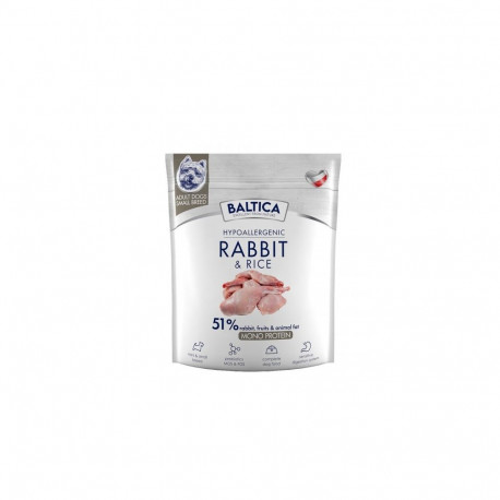 BALTICA Nutraceutic Hypoallergenic S Rabbit with rice - dry dog food - 1kg