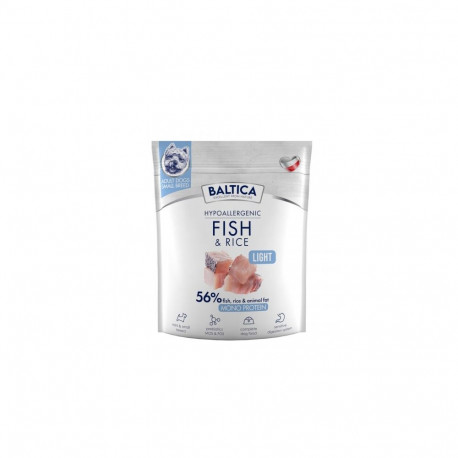 BALTICA Nutraceutic Hypoallergenic Light S Fish with rice - dry dog food - 1kg