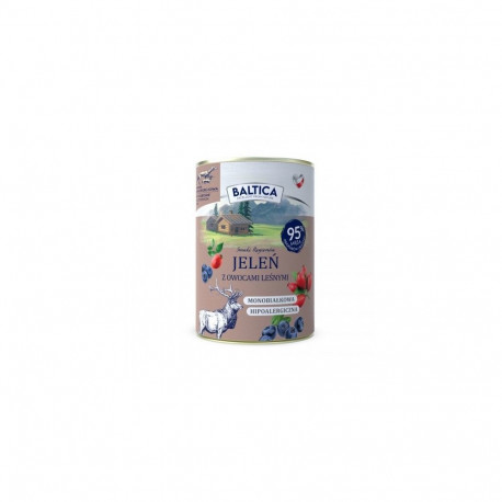 BALTICA Smaki regionów Deer with forest fruits - wet dog food - 400g