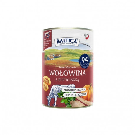 BALTICA Smaki regionów Beef with parsley - wet dog food - 400g