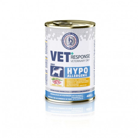 VET RESPONSE hüpoallergeenne kalkun märg koeratoit 400g
