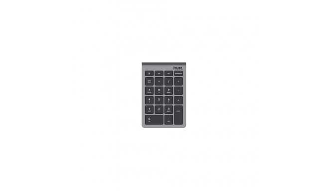 Trust Xalas numeric keypad Laptop/PC RF Wireless Silver