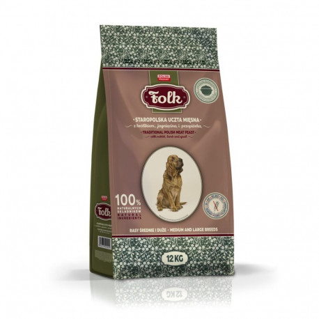 FOLK Medium and large breeds Traditional polish meat feast with rabbit, lamb and quail - dry dog foo