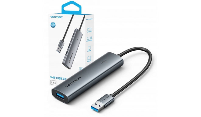 Hub 5v1 USB-AVention 0,15 m