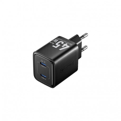 Vention 45W PD - GaN technology charger, 2x USB-C (black)