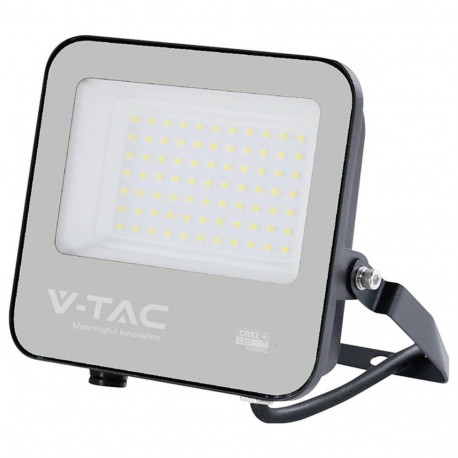 V-TAC 50W LED prožektor CREE CHIP must korpus hall klaas 4000K 135lm/W