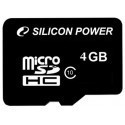 Silicon Power mälukaart microSDHC 4GB Class 10