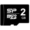 Silicon Power memory card microSD 2GB + USB reader