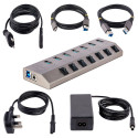 "StarTech 7-PT USB HUB W/ON/OFF SWITCHES"