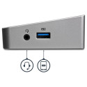 "D StarTech Triple-Video Laptop Dockingstation - USB 3.0 - Docking Station"