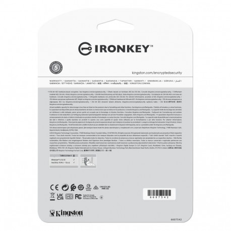 Kingston mälupulk IronKey Vault Privacy 50C 16GB AES-256 jaemüügipakend