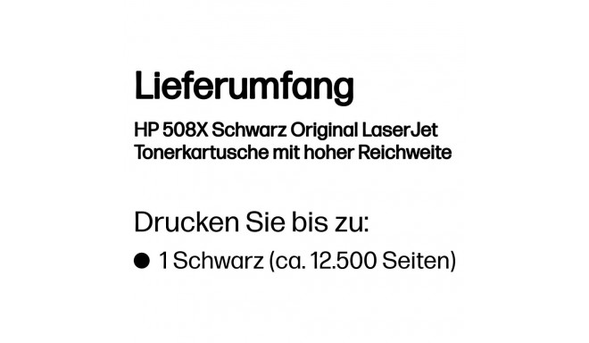 "HP Toner 508X CF360X Schwarz"
