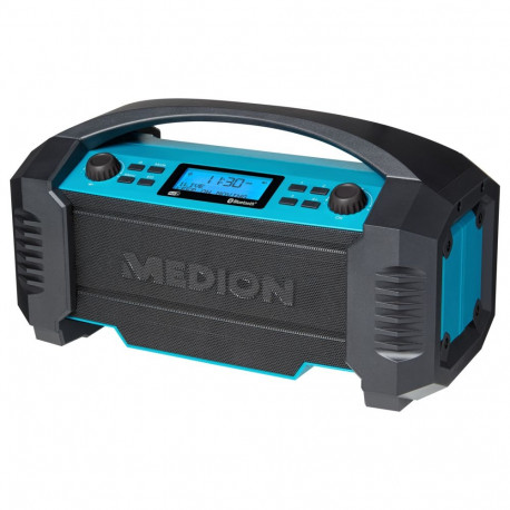 "Medion MD 43320 DAB+ Baustellen-Radio blau / schwarz"