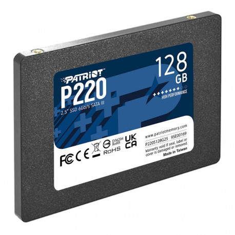 "2,5"" Patriot P220 128 GB (schwarz, SATA III 6 Gb/s, 2,5"")"
