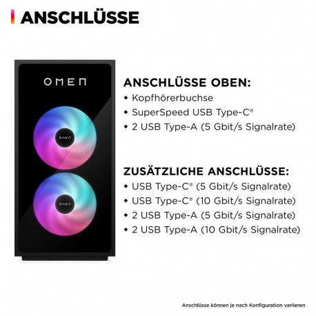 "HP OMEN GT16-0066ng 35L Gaming Desktop Core Ultra 7 265K 32GB/1TB SSD RTX 5070Ti Win11"