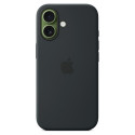 "Silikon Case iPhone 17 mit MagSafe (schwarz)"