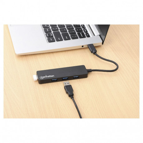 "MANHATTAN 4-Port USB 3.2 Gen 1 Hub C-Stecker auf 4x A-Buchse"