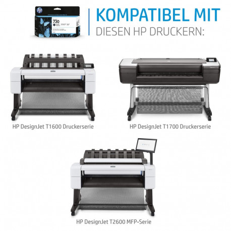 "HP 730 300 ml Tinte Grau"