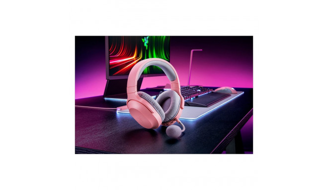 Razer peakomplekt Barracuda X juhtmevaba kõrvapealne, roosa