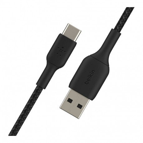 "Belkin USB-C/USB-A Kabel ummantelt, 1m, schwarz"