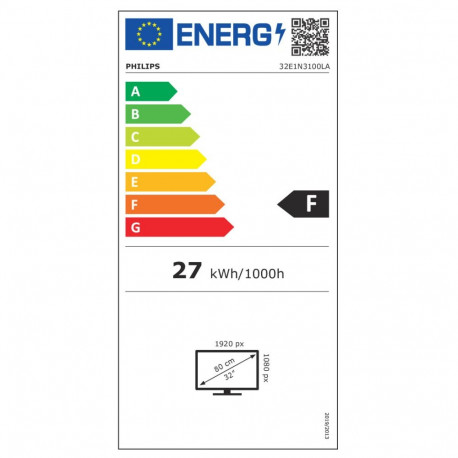 Philips 80.0cm (31.5"") 32E1N3100LA 16:09 HDMI+D-SUB VA must