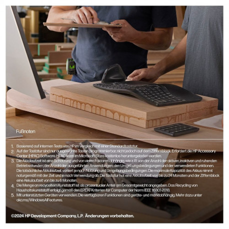 "HP 960 Ergonomisch seperater Tastenblock Kabellos"