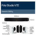 "Poly Studio V72 USB VIDEO BAR"