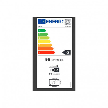 ME502 50-tolline LFD UHD 450cd/qm