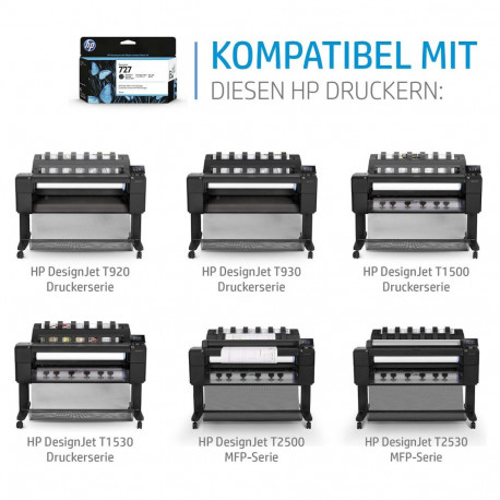"HP 727 Original Tinte matt schwarz Standardkapazitt 130 ml 1er-Pack"
