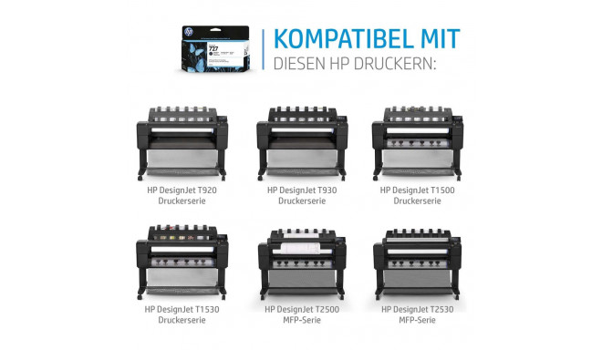 "HP 727 300-ml Tintenpatrone Gelb"