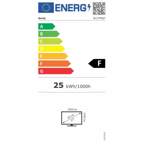 BenQ monitor BL2790QT 68.6cm 16:9 DP/USB-C/HDMI QHD kõrgusreguleeritav/pööratav, must