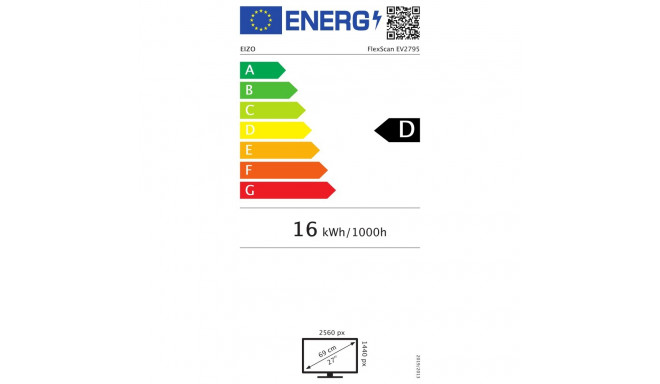 EIZO 68.0cm (27") EV2795-BK 16:9 HDMI+DP+USB-C IPS must