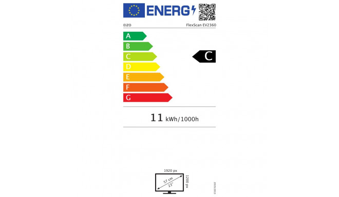 "EIZO 58.4cm (23"") EV2360-BK 16:10 HDMI+DP+USB IPS black"