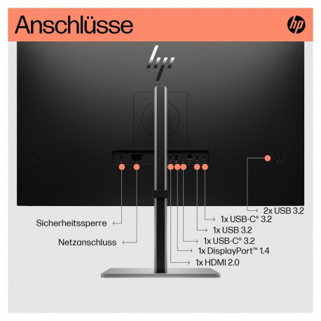 "HP E32k G5 IPS UHD 3840x2160 DP/HDMI/USB-C 350cd"