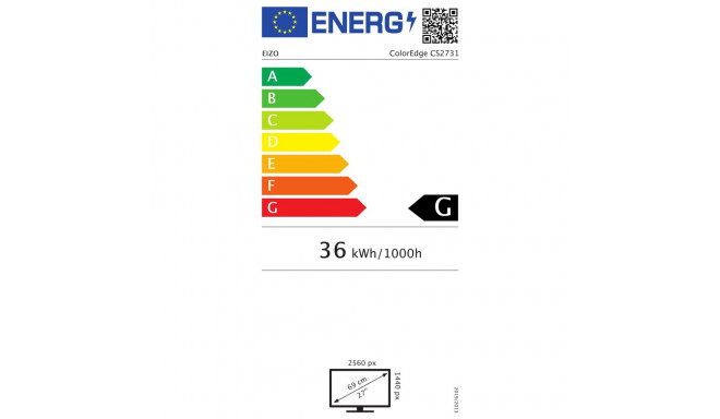 "EIZO 68.0cm (27"") CS2731 DVI+HDMI+DP+USB-C IPS Lift"