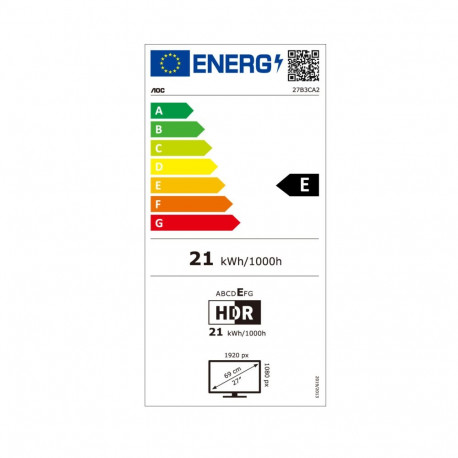 "68,68cm/27"" (1920x1080) AOC Basic-line 27B3CA2 16_AOC Basic-line 27B3CA2 16:9 FHD IPS 1ms 100Hz HD