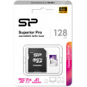 Silicon Power mälukaart microSDXC 128GB Superior Pro V30 + adapter