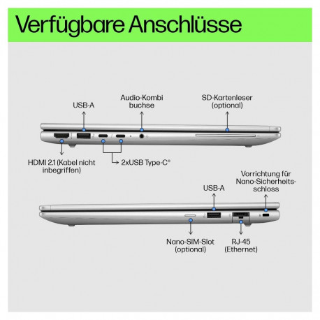 "HP EliteBook 660 G11 CU5 125U/8GB/256SSD/W11Pro 1J War (DE)"