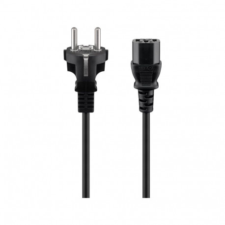 Power Cord 5.0m, black, CEE 7/7 - C13