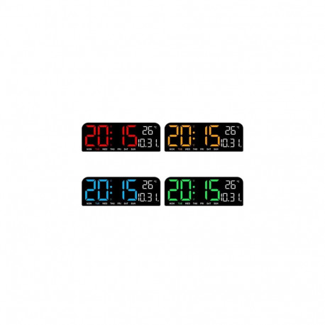 Blackmoon GH0707 LED clock with thermometer (mix colors)