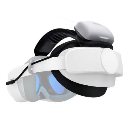 BoboVR P4U Head Strap with Battery for PICO 4 Ultra and Ultra Enterprise - White and Black