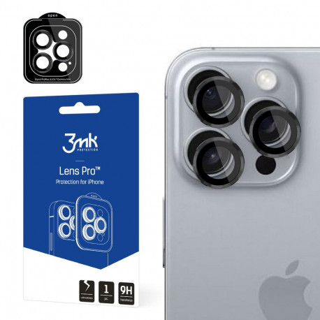 3mk kaitseklaas telefonikaamerale Lens Protection Pro Apple iPhone 16 Pro/16 Pro Max, must