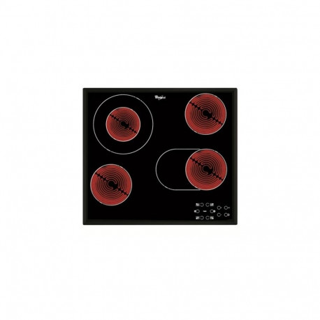 Whirlpool AKT 8190/BA hob Black Built-in Ceramic 4 zone(s)