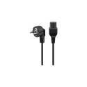 Goobay Angled Connection Cable with hot-condition coupler, 2 m, Black