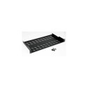 Equip Fixed Shelf 19', 1U, 400MM, Black